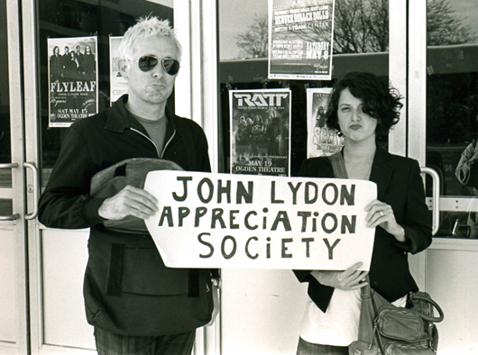 Two fans disappointed PiL fans outside the Ogden Theater Denver on Saturday. The couple flew in from Houston for the gig. Hopefully they can now make the Kansas show on Monday.  Pic Credit: Joel Dallenbach